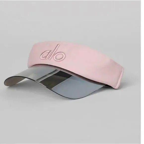 ALO Yoga Kids Pink and Gray Visor Visor Splash Pink Florida – Alter Ego Running main image 4